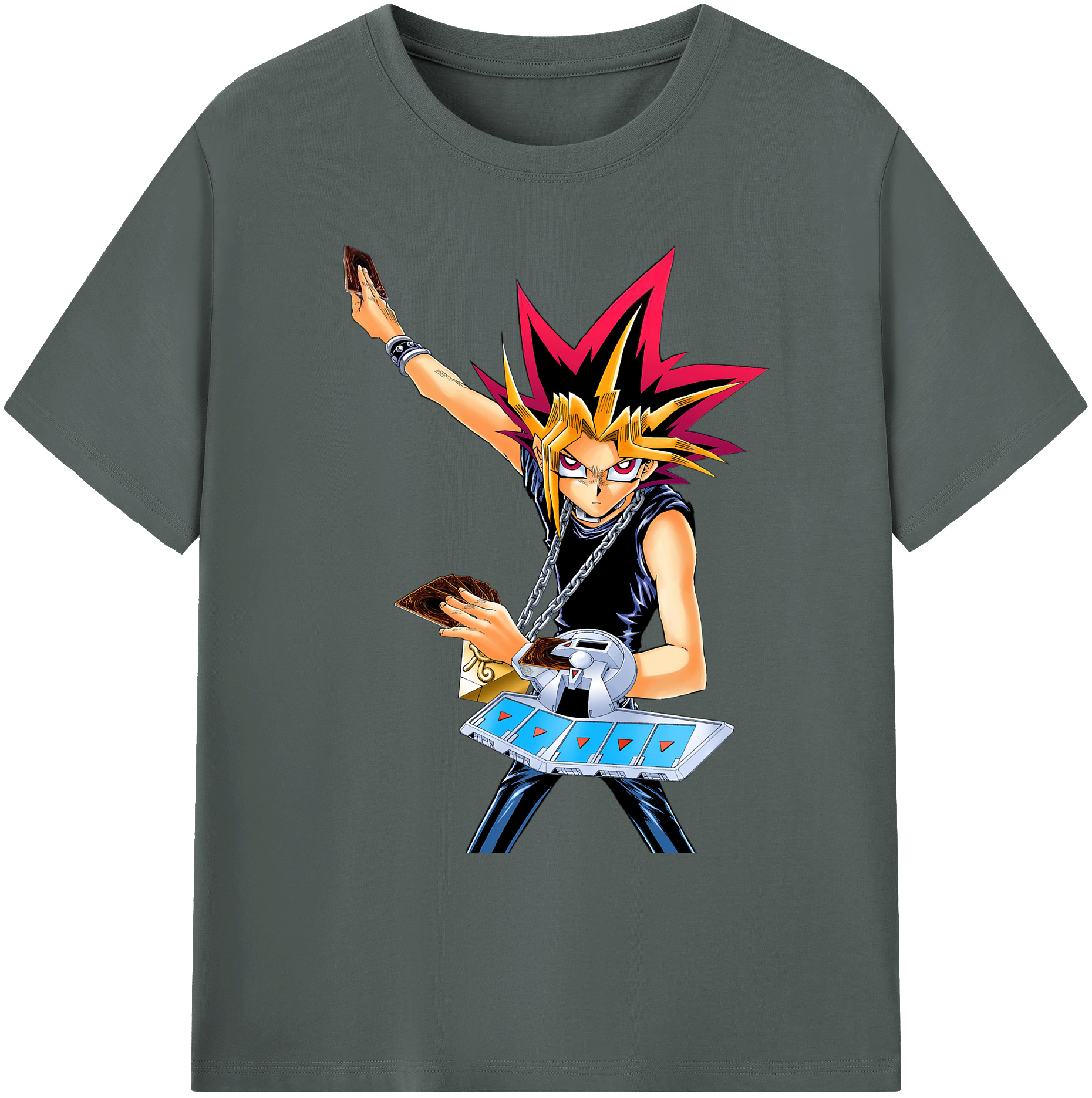 （画像用） 遊☆戯☆王 Yu-Gi-Oh! 綿100％ メンズ半袖Tシャツ｜肌触りやわらか＆通気性